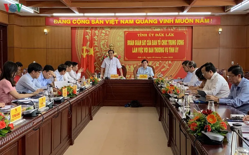 Ban Tổ chức Trung ương giám sát chuyên đề công tác cán bộ tại Đắk Lắk