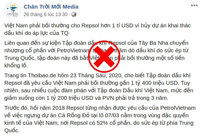 Bóc trần sự thật “Việt Nam đền bù hợp đồng hơn 1 tỷ USD”