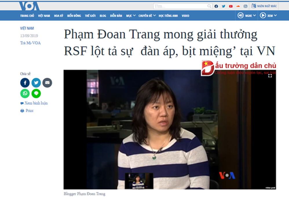 CPJ 'hằn học-lệch lạc' khi nhìn về tự do báo chí ở Việt Nam