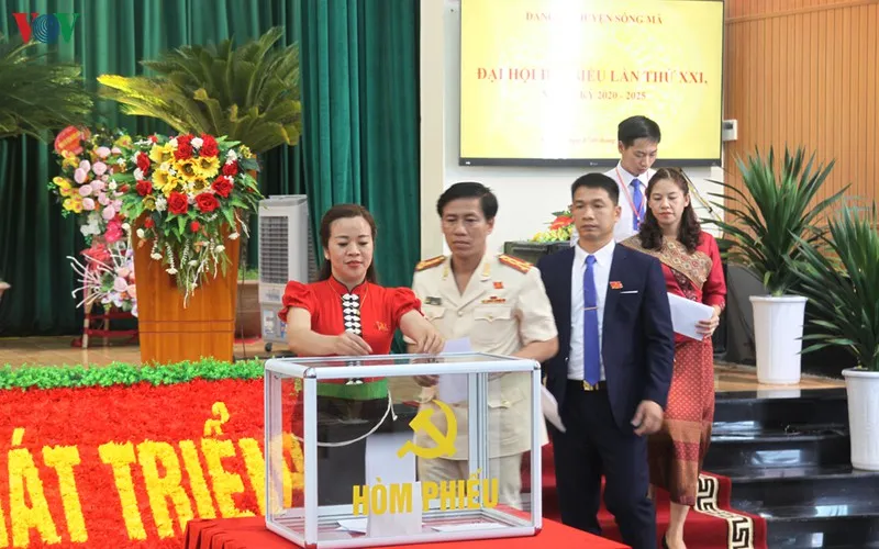 Đại hội cấp huyện đầu tiên ở Sơn La bầu trực tiếp Bí thư