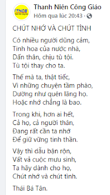 Nực cười với bài thơ “Chút nhớ và chút tình” của “điêu thơ” Thái Bá Tân