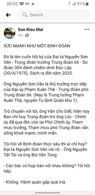 Sự thật 30/4/1975: Thông tin do nhà báo Kiều Mai Sơn đưa ra là đáng tin cậy!
