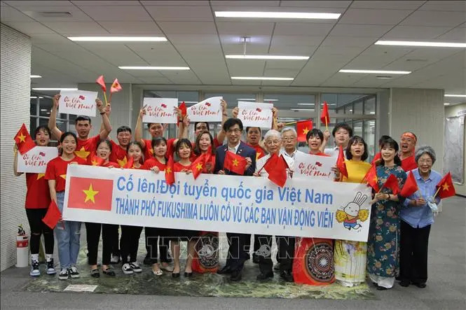 Thị trưởng và người dân Fukushima 'tiếp lửa' cho đoàn Thể thao Việt Nam 