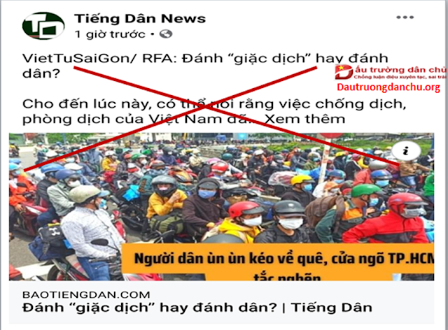Tiếng dân hay tiếng nói của 'ác quỷ' kích động phá hoại chính sách chống dịch ở Việt Nam