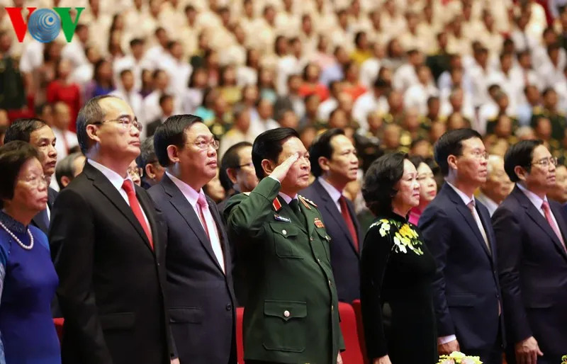 Ảnh: Toàn cảnh Lễ kỷ niệm 130 năm ngày sinh Chủ tịch Hồ Chí Minh