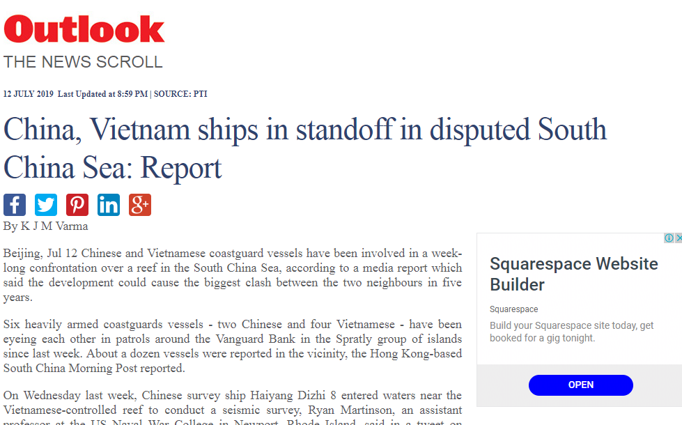 Trung Quốc đang liều lĩnh xâm phạm chủ quyền Việt Nam tại bãi Tư Chính