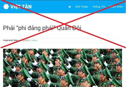 Vạch trần luận điệu xuyên tạc của Việt Tân khi đòi “Phi chính trị hóa” Quân đội