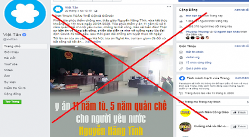 Việt tân kích hoạt quy trình xây dựng biểu tượng cho Nguyễn Năng Tĩnh sau khi bị bắt, khởi tố