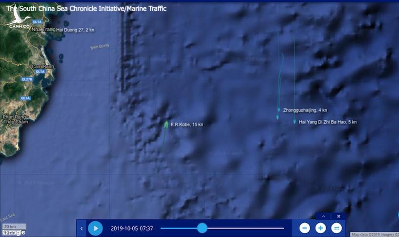 Ba tàu Trung Quốc truy đuổi tàu cá Bình Định thuộc nhóm Hải Dương Địa Chất 8?