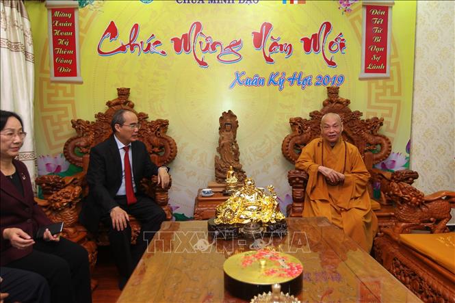 Bí thư Thành ủy TP Hồ Chí Minh chúc Tết các cơ sở, chức sắc tôn giáo