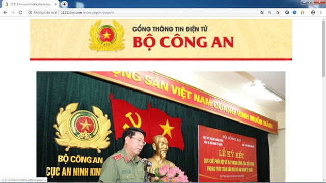 Cảnh báo website giả Bộ Công an, Công an Đà Nẵng, phát tán mã độc