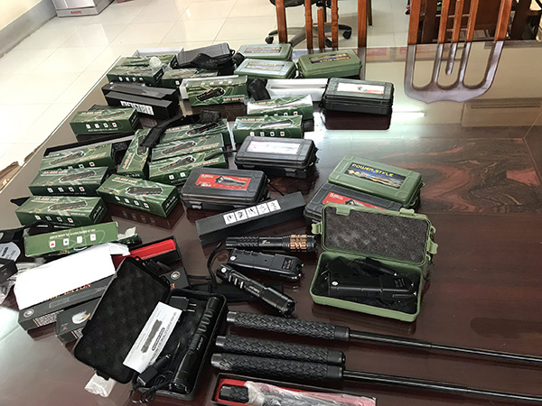 Công an tỉnh Lạng Sơn thu giữ công cụ hỗ trợ vô chủ