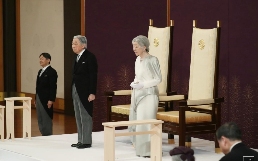 Lễ thoái vị Nhật Hoàng Akihito được tổ chức trang trọng tại Tokyo