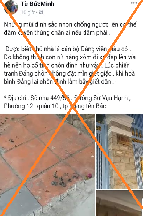 Sự Thực Câu Chuyện “Chôn Đinh Bẫy Dân” Ở TP Hồ Chí Minh