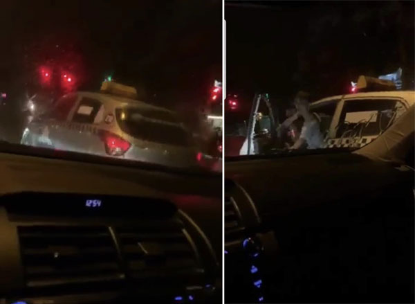 Tài xế taxi Thanh Nga hung hăng đòi đốt xe người dừng đèn đỏ
