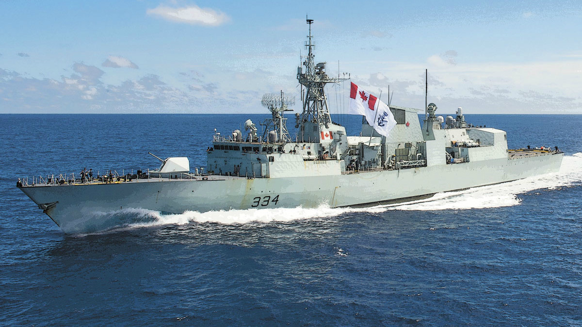 Tàu quân sự Canada sắp đi qua Biển Đông