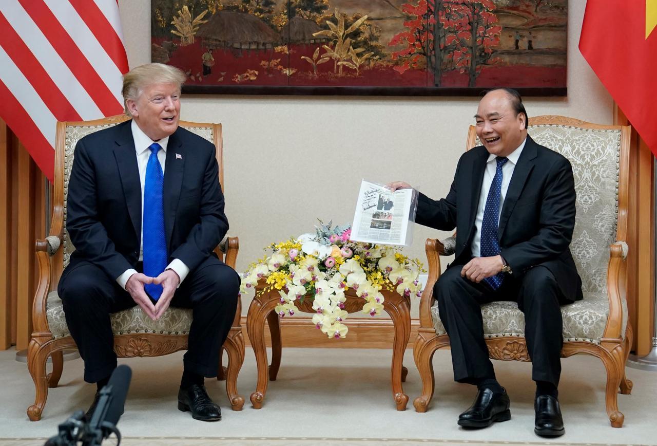 Tổng thống Mỹ Donald Trump ăn trưa cùng Thủ tướng Nguyễn Xuân Phúc