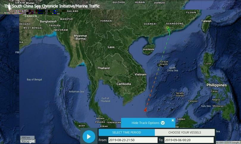 Trung Quốc chơi chiến thuật tắt AIS để lẩn trốn ứng dụng theo dõi hàng hải