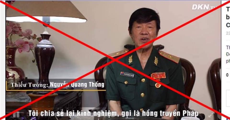 Vạch mặt video quảng bá Pháp luân công của ông Thiếu tướng Nguyễn Quang Thống