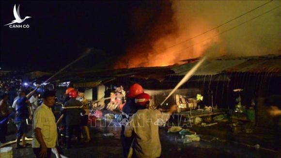 Vụ cháy 29 ki ốt tại chợ Bình Long gây thiệt hại gần 3 tỷ đồng
