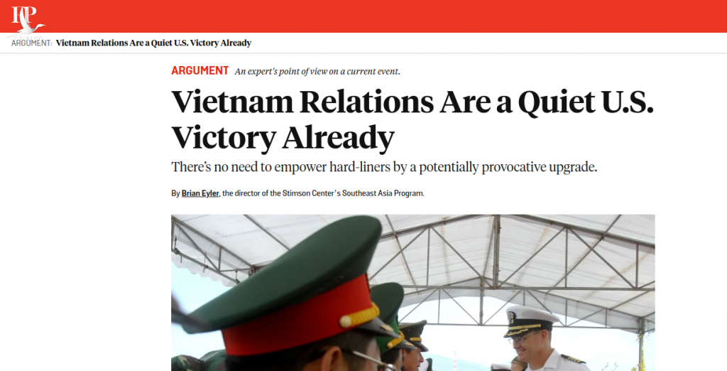 Vì sao Việt Nam luôn là đối tác được ưu tiên hàng đầu của Mỹ tại khu vực Châu Á – Thái Bình Dương?