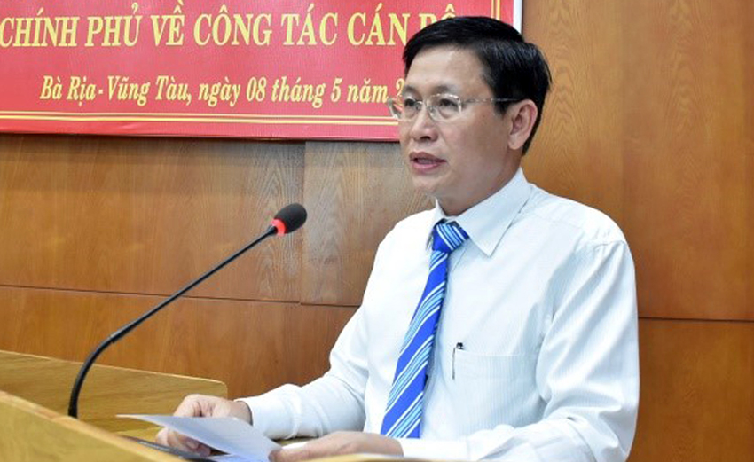 Phó chủ tịch tỉnh Bà Rịa - Vũng Tàu bị khiển trách