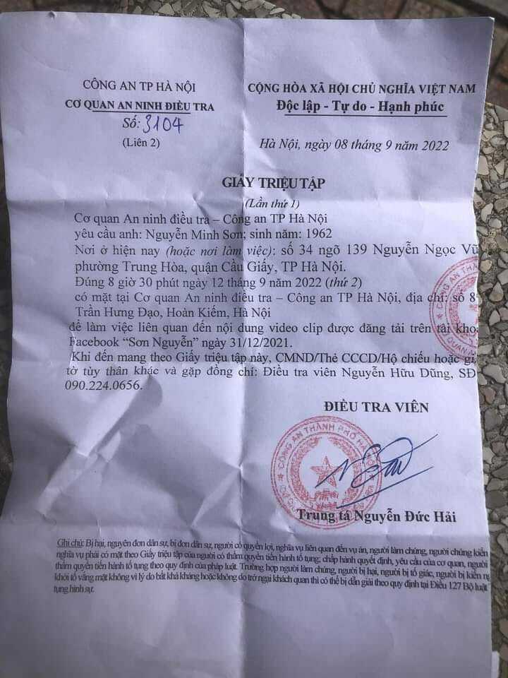 Khởi tố, bắt tạm giam Nguyễn Minh Sơn
