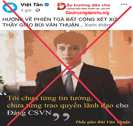 Bùi Văn Thuận “con rối” của Việt Tân!