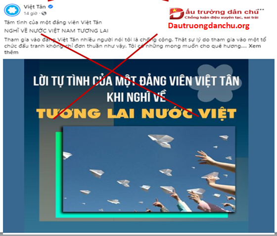 Không biết liêm sỉ à Việt Tân ơi?
