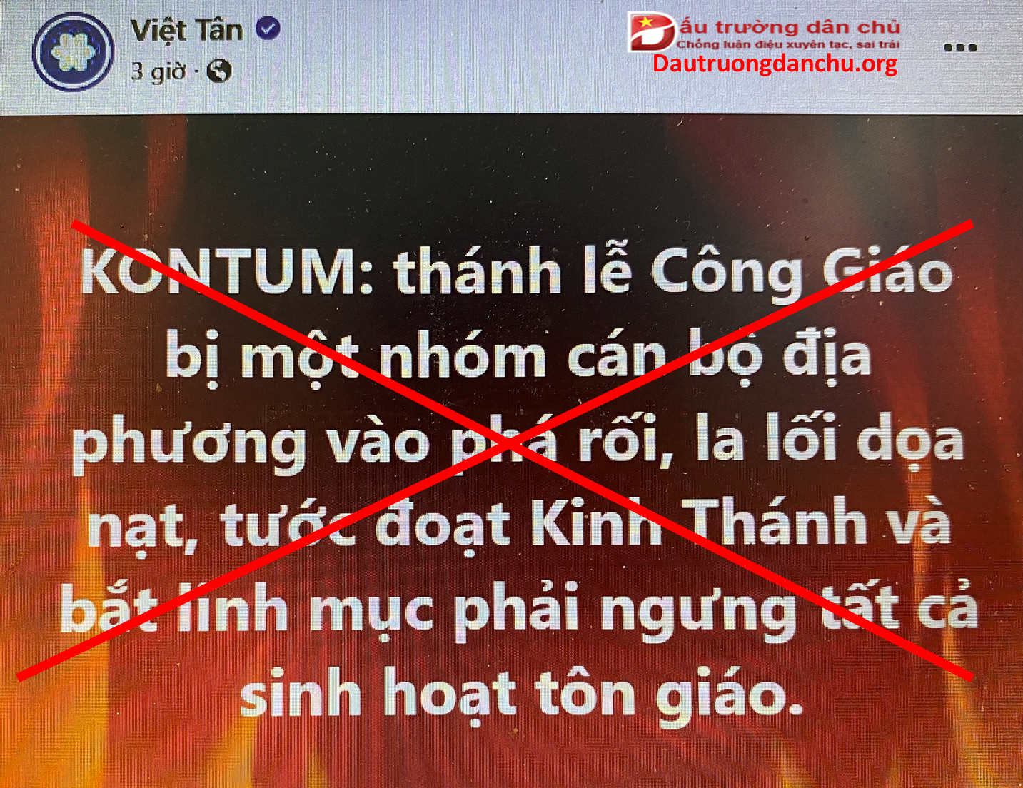 Việt Tân lại xuyên tạc chính sách tôn giáo ở Việt Nam